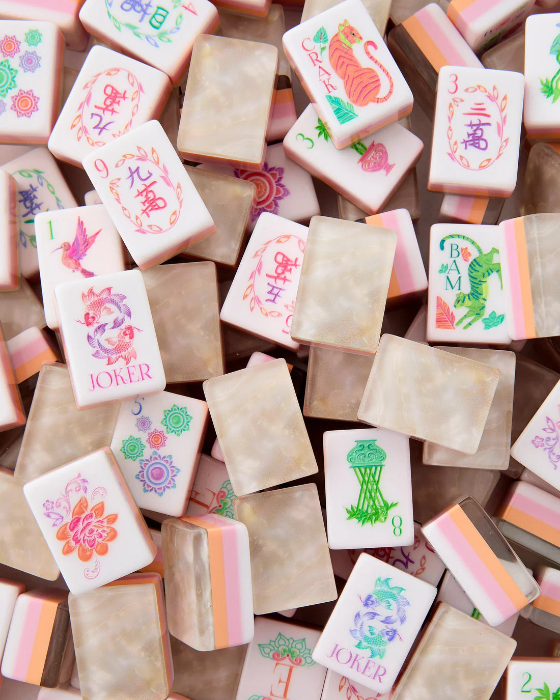 Oh My Mahjong - Pearlescent Mahjong Tiles - Findlay Rowe Designs