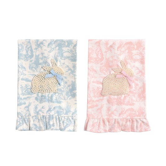 Mud Pie - Towel - Toile - Bunny Pearl - Findlay Rowe Designs