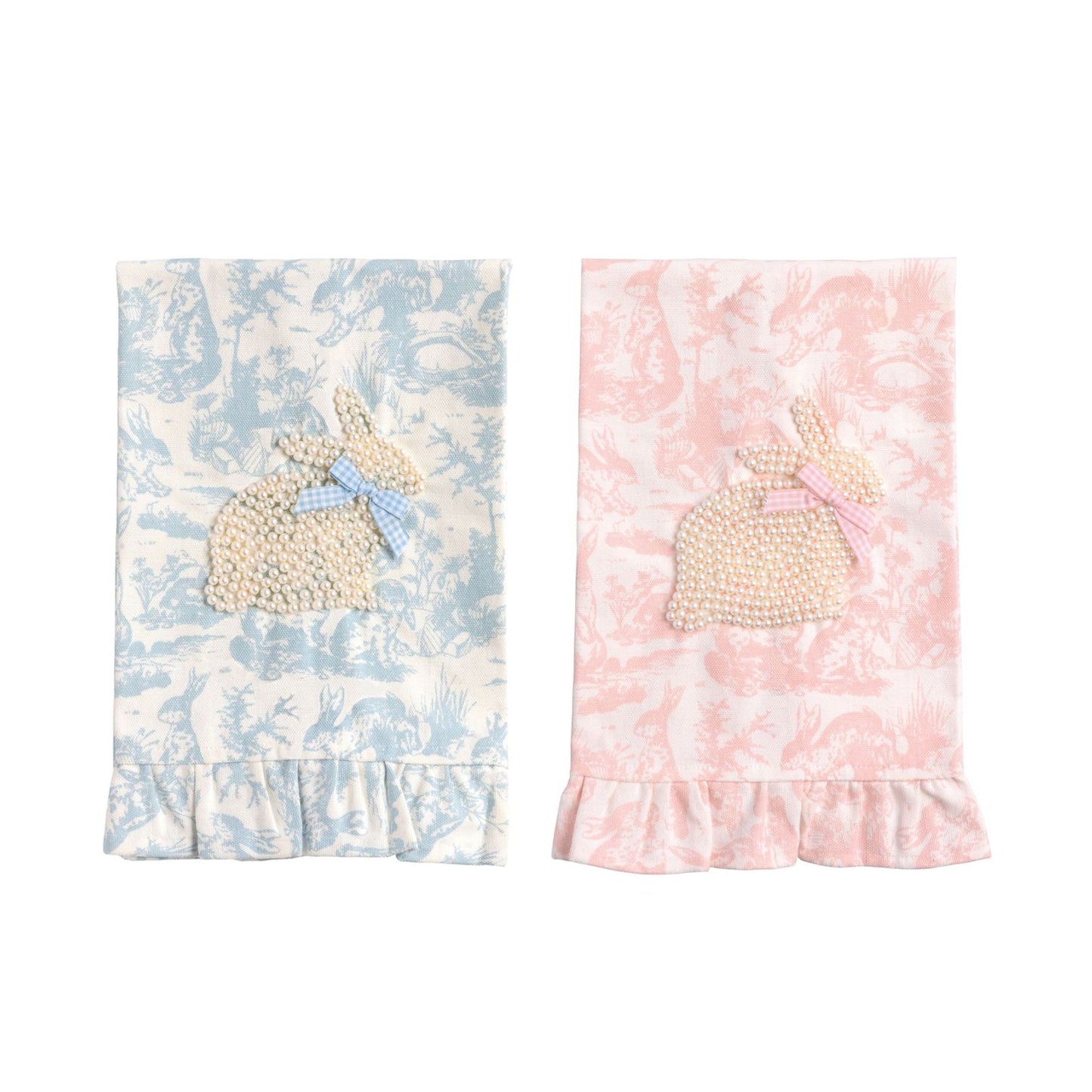 Mud Pie - Towel - Toile - Bunny Pearl - Findlay Rowe Designs