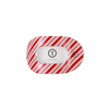 Teleties - Candy Cane Crush Small Flat Round Hair Clip