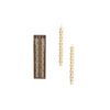 Taper Candle - Gold Dot - Cream Gold Set 2