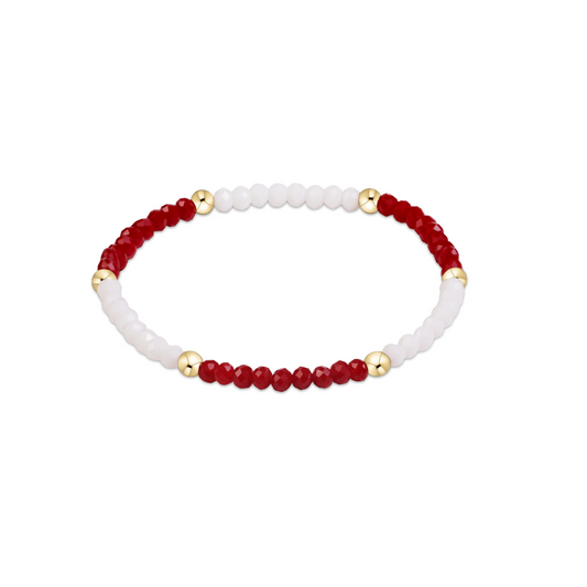 Enewton - Gameday Flirty Presence Bracelet - Crimson and White - Findlay Rowe Designs