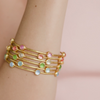 Julie Vos - Bracelet - Milano Luxe Bangle - Medium - Iridescent Tourmaline Pink - Findlay Rowe Designs