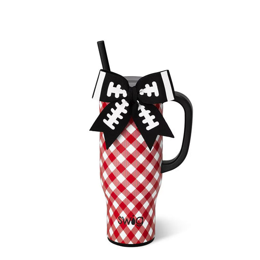 Swig - Mega Mug - 30oz - Gameday Gingham Red Black - Findlay Rowe Designs