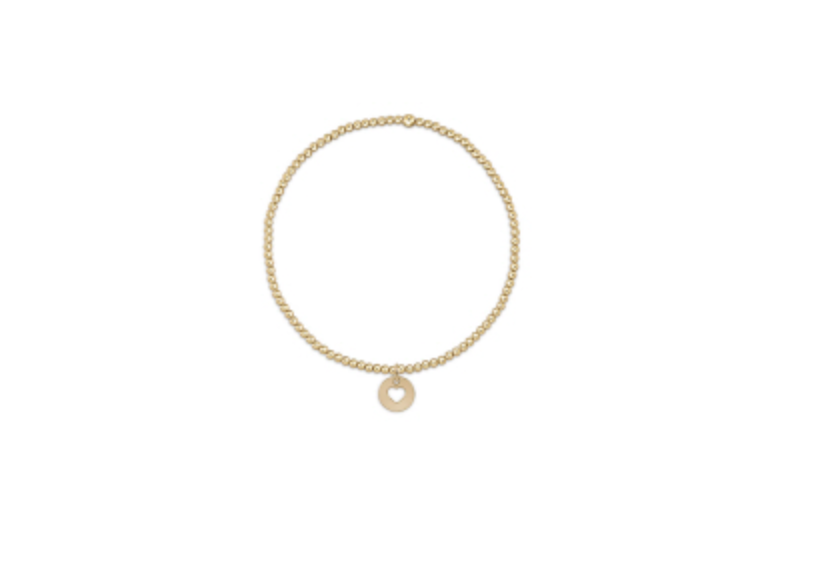 Enewton - Classic Gold 2mm Bead Bracelet - Love Small Gold Disc - Findlay Rowe Designs