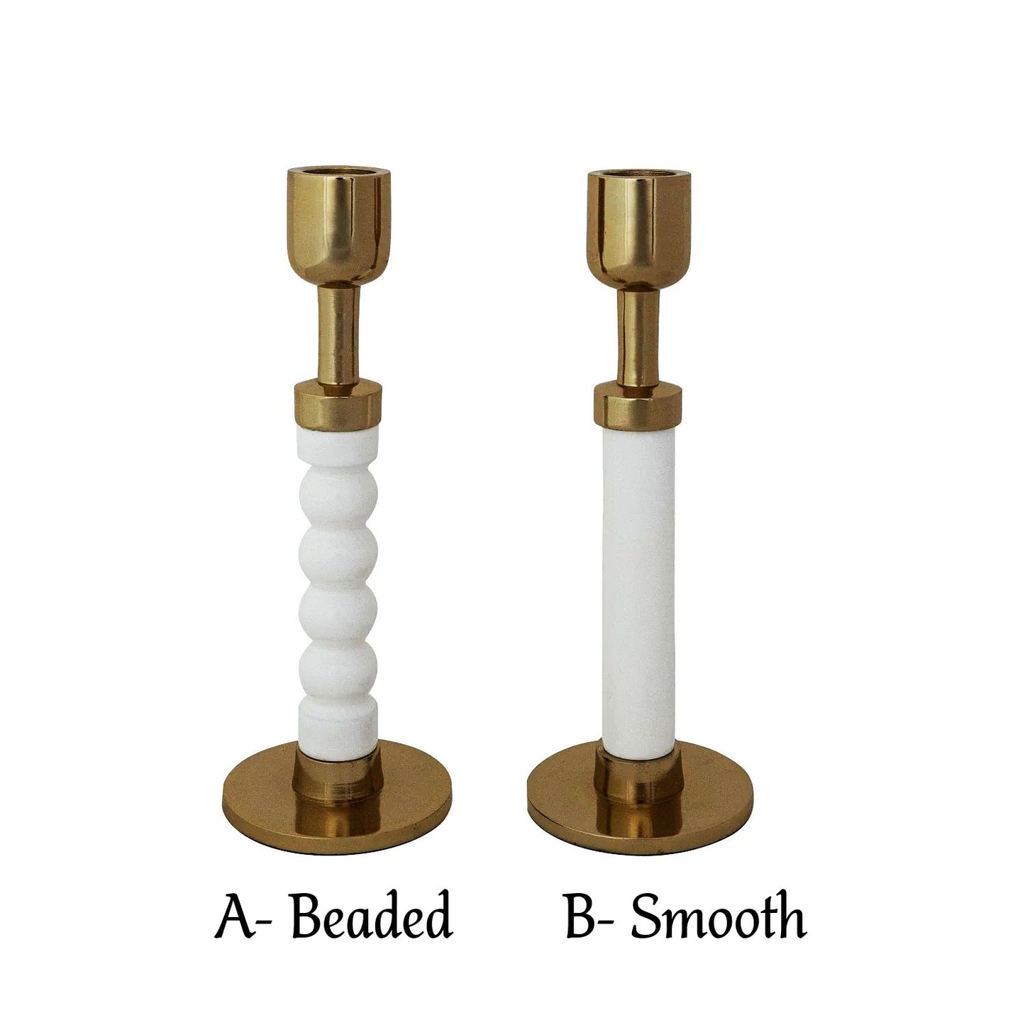 Taper Holder - Enameled White Gold - Findlay Rowe Designs