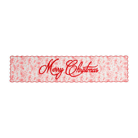 Mud Pie - Table Runner - Christmas Toile