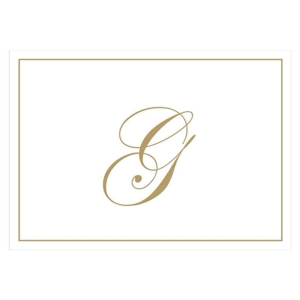 Caspari - Blank Correspondence Cards - Single Initial - Gold Embossed - Findlay Rowe Designs