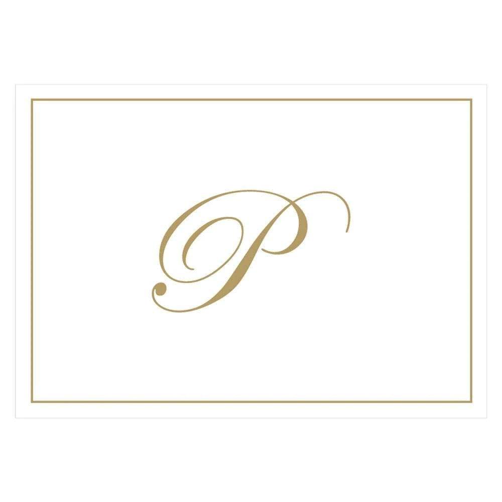 Caspari - Blank Correspondence Cards - Single Initial - Gold Embossed - Findlay Rowe Designs