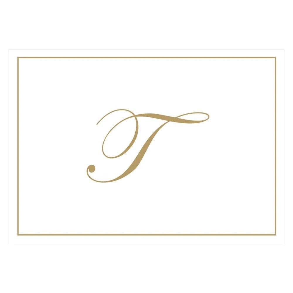 Caspari - Blank Correspondence Cards - Single Initial - Gold Embossed - Findlay Rowe Designs