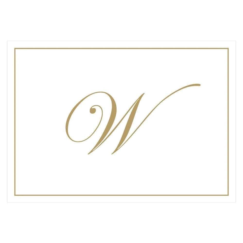 Caspari - Blank Correspondence Cards - Single Initial - Gold Embossed - Findlay Rowe Designs