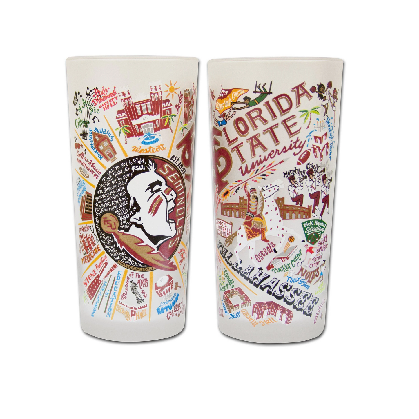 Catstudio - Collegiate Glass 15oz - Florida State