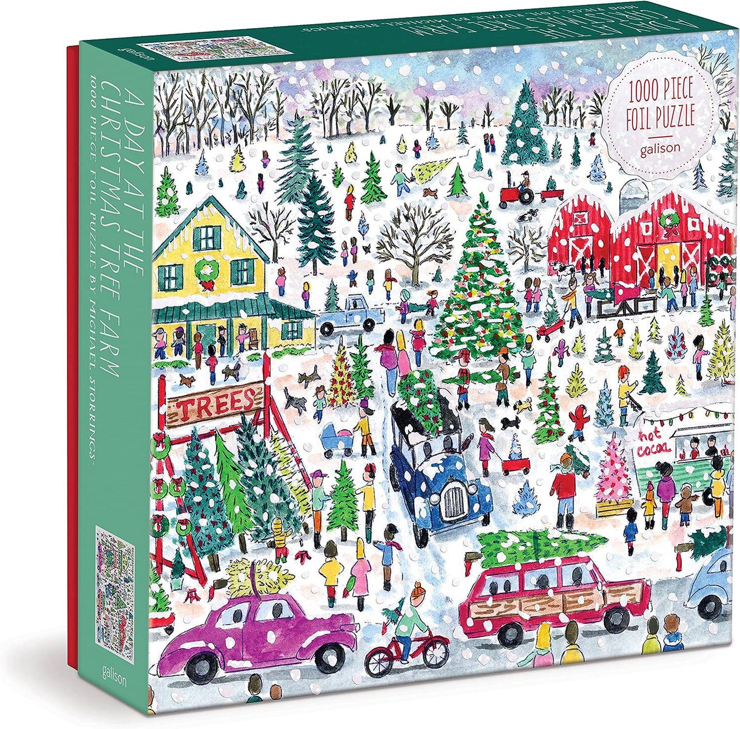 Galison Michael Storrings Christmas Tree Farm 1000 Piece Foil Puzzle - Findlay Rowe Designs