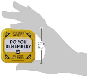 After Dinner Amusements: Do You Remember? - 50 Questions to Share Memories - Findlay Rowe Designs