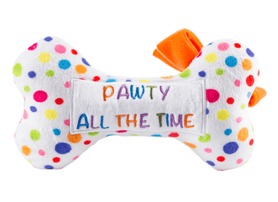 Happy Birthday Bone Dog Toy- Large - Findlay Rowe Designs