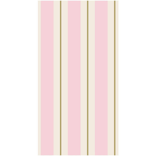Hester & Cook - Guest Napkin - Pink Gold Awning Stripe - Findlay Rowe Designs