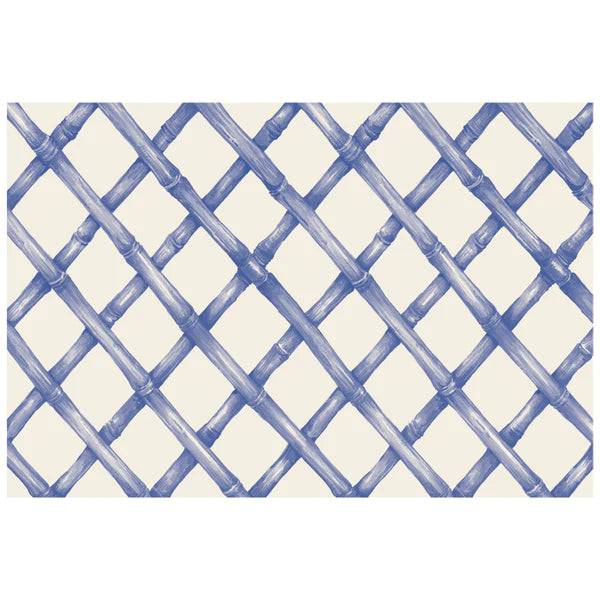 Hester & Cook - Placemat - Blue Lattice - Findlay Rowe Designs