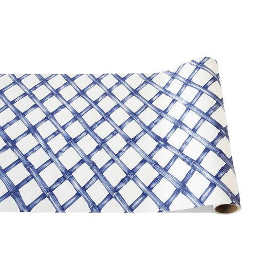 Hester & Cook - Table Runner - Blue Lattice - Findlay Rowe Designs