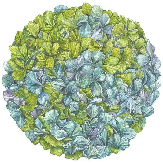Hester & Cook - Placemat - Die-Cut Hydrangea - Findlay Rowe Designs
