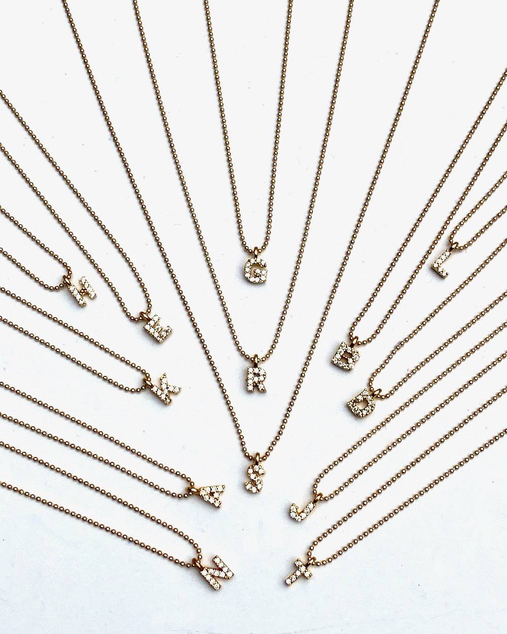 InspireDesigns - Sparkly Initial Necklace - Findlay Rowe Designs