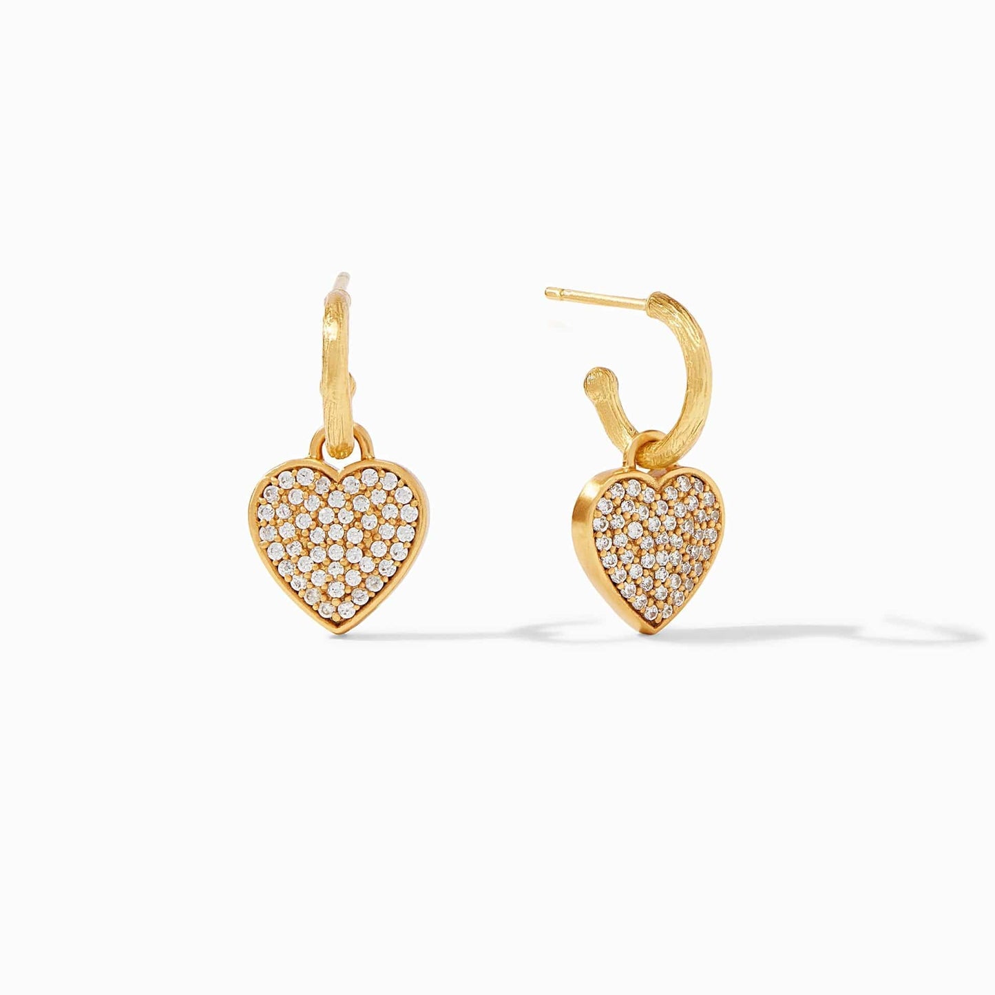 JULIE VOS- Heart Pavé Hoop & Charm Earring - Findlay Rowe Designs