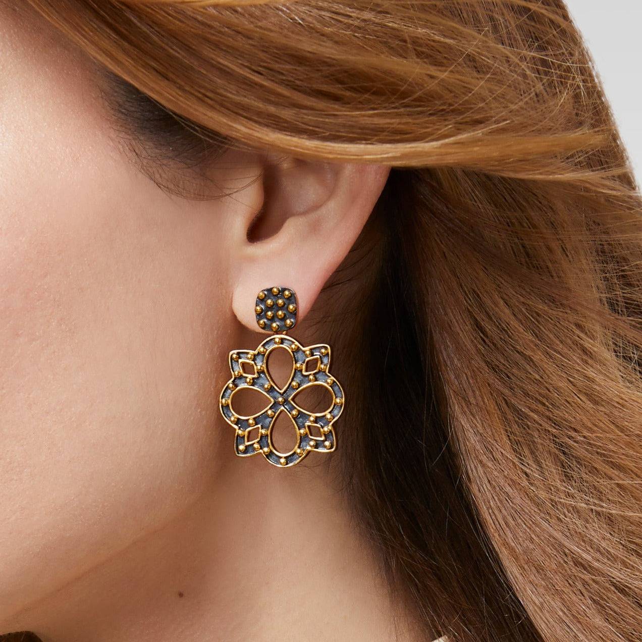 Julie Vos - Soho Earring - Mixed Metal - Findlay Rowe Designs