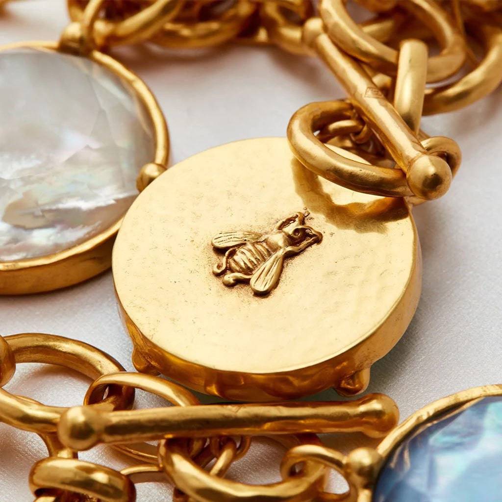 Julie Vos - Honeybee Statement Necklace - Clear - Findlay Rowe Designs