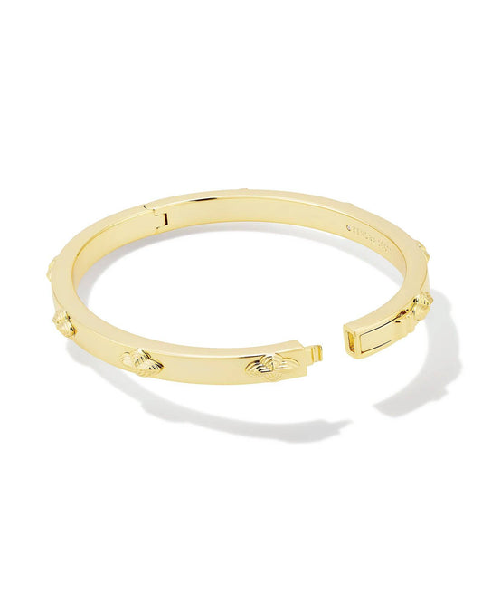 Abbie Metal Bangle Bracelet in Gold - Findlay Rowe Designs
