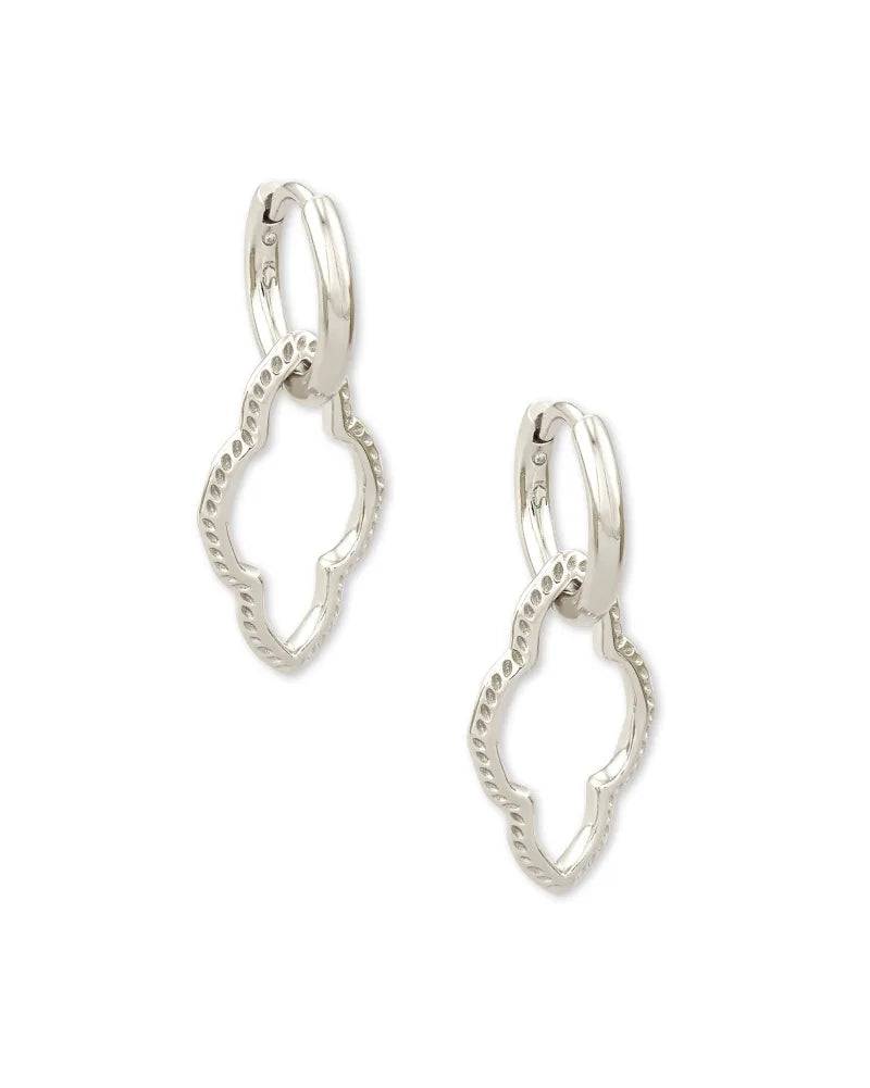 Kendra Scott - Abbie Convertible Huggie Earrings - Silver - Findlay Rowe Designs