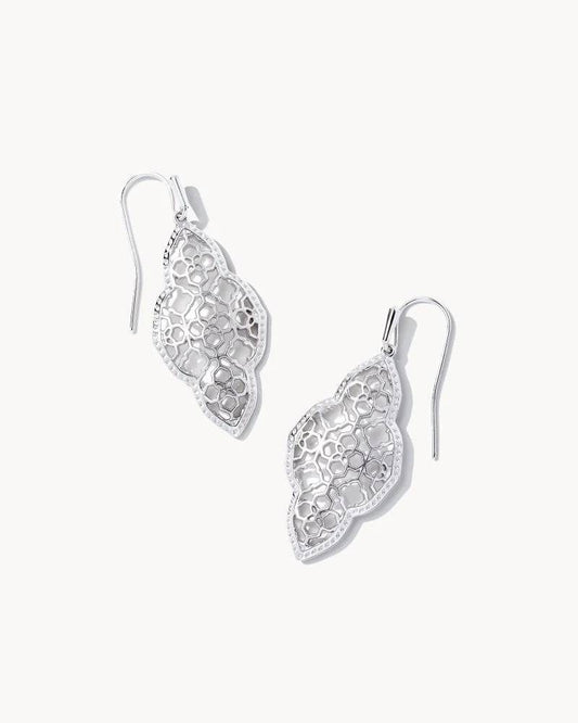 Kendra Scott - Abbie Drop Earrings in Silver - Findlay Rowe Designs