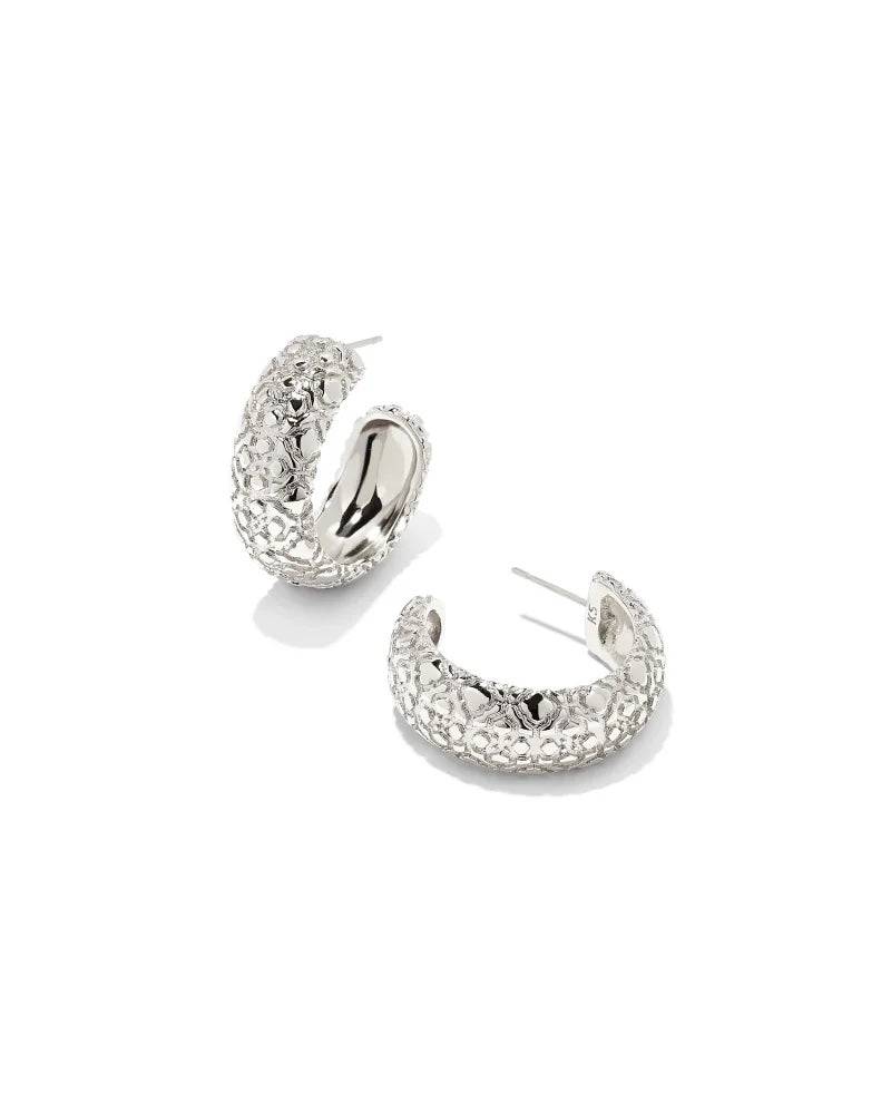 Kendra Scott - Harper Small Hoop Earrings - Silver - Findlay Rowe Designs