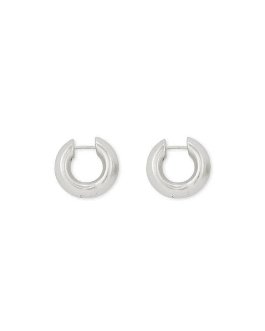 Kendra Scott - Mikki Huggie Earrings - Silver - Findlay Rowe Designs