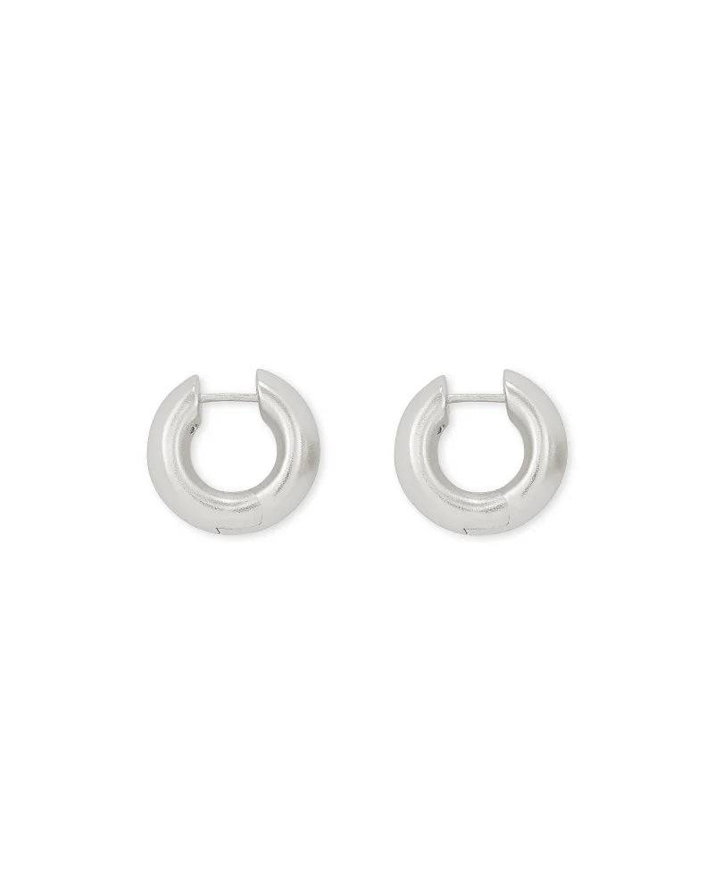 Kendra Scott - Mikki Huggie Earrings - Silver - Findlay Rowe Designs