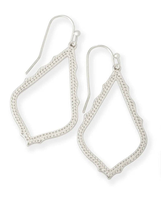 KENDRA SCOTT- SOPHIA DROP EARRINGS IN SILVER - Findlay Rowe Designs