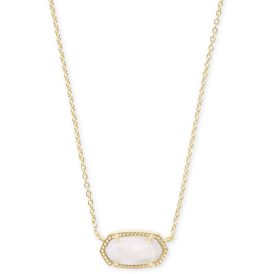 Kendra Scott - Elisa Gold Pendant Necklace - White Mother-of-Pearl - Findlay Rowe Designs