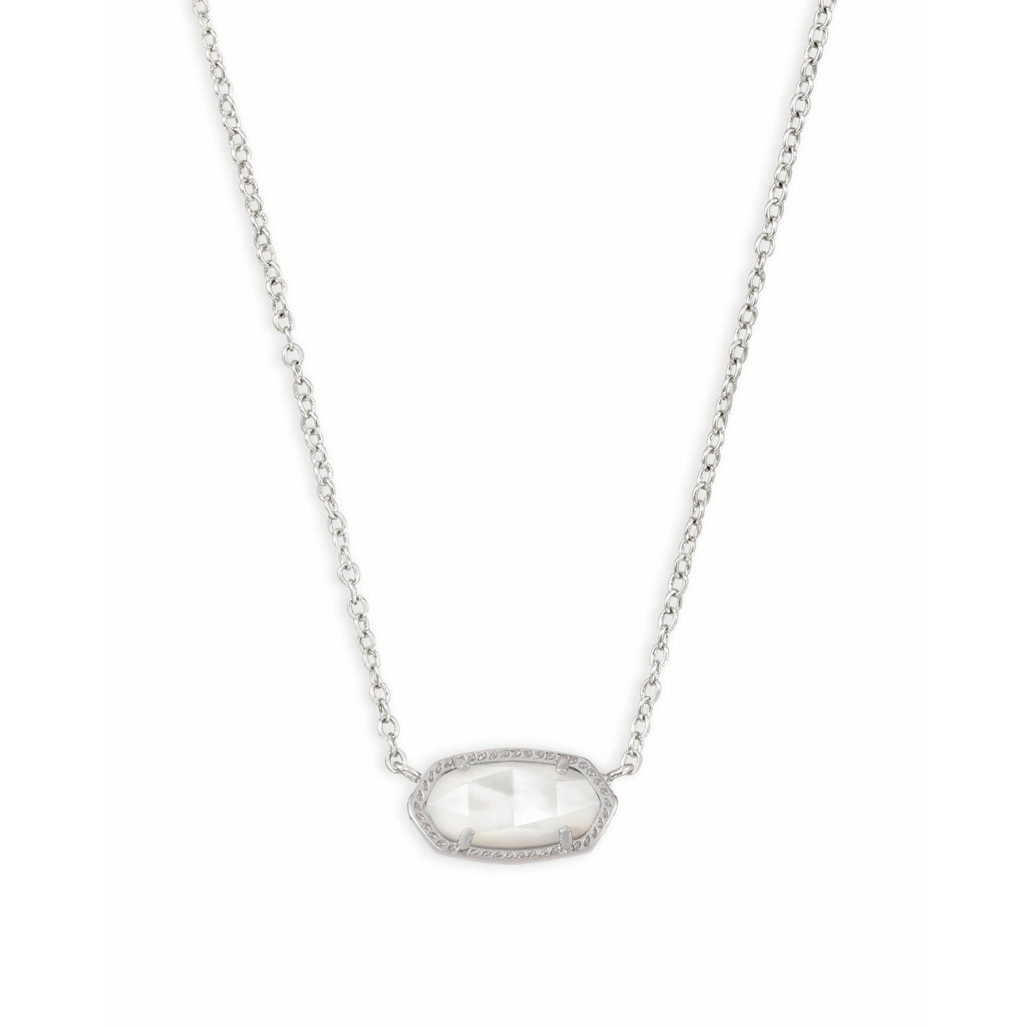 Kendra Scott - Elisa Silver Pendant Necklace - Mother-of-Pearl - Findlay Rowe Designs