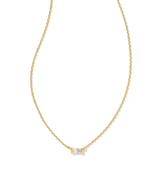 Kendra Scott- Juliette Gold Pendant Necklace - White Crystal - Findlay Rowe Designs