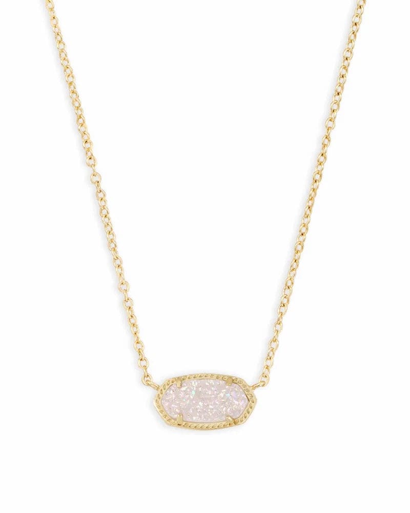 Kendra Scott - Elisa Gold Pendant Necklace - Iridescent Drusy - Findlay Rowe Designs