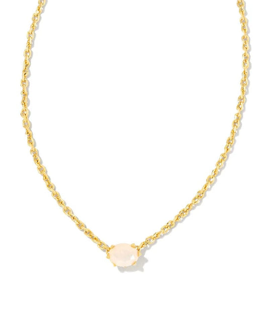 Kendra Scott - Cailin Gold Pendant Necklace - Champagne Opal Crystal - Findlay Rowe Designs