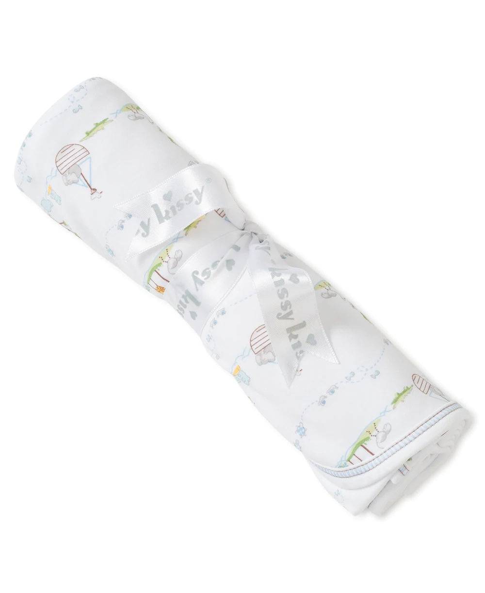 KISSY KISSY - Blue Noah's Print Blanket - Findlay Rowe Designs