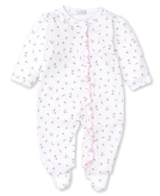 Kissy Kissy - Zip Footie - Garden Roses Ruffle - Findlay Rowe Designs