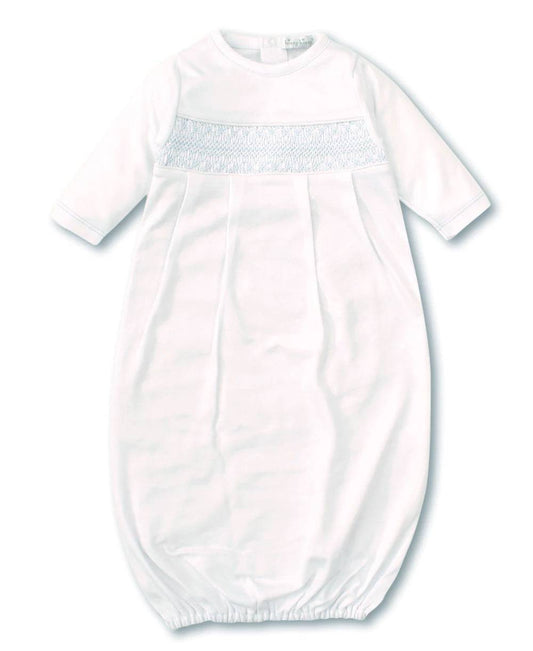 kissy kissy - Hand Smocked CLB Charmed White Sack Gown - Small - Findlay Rowe Designs
