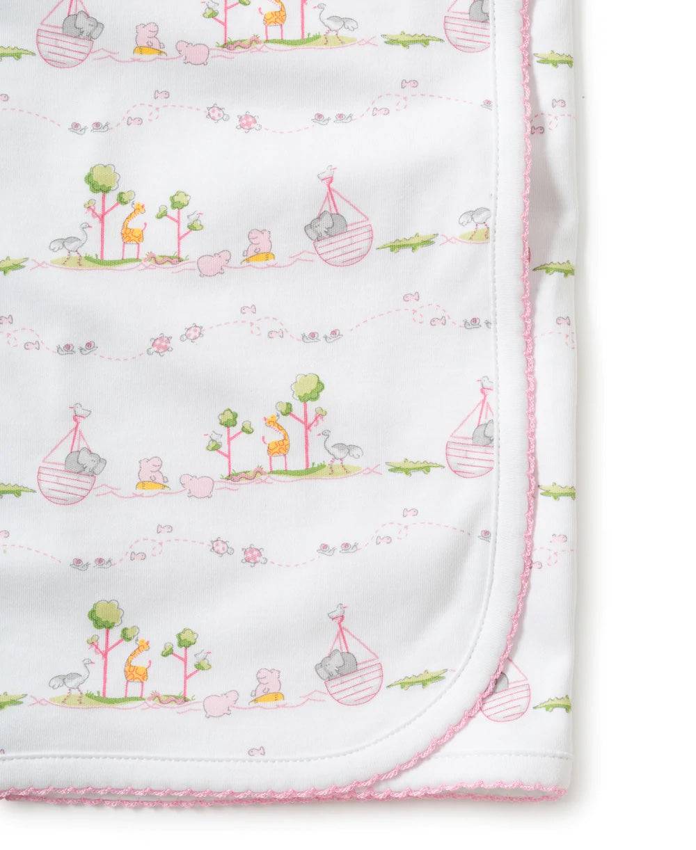 KISSY KISSY - Noah's Print Blanket - Pink - Findlay Rowe Designs