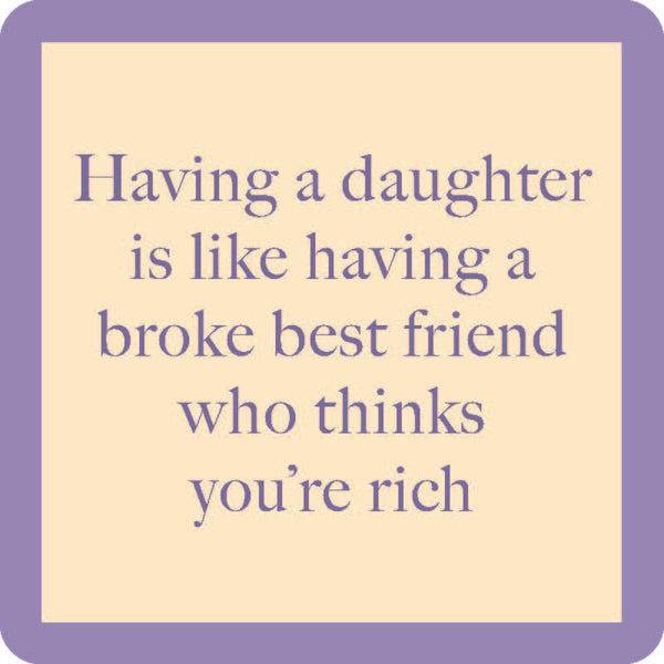 Drinks On Me Coasters - Broke Best Friend - Findlay Rowe Designs