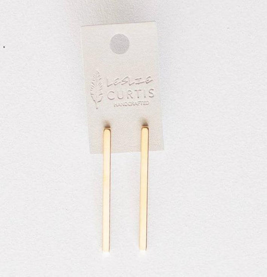 Leslie Curtis - Lennon Long Bar Earrings - Findlay Rowe Designs