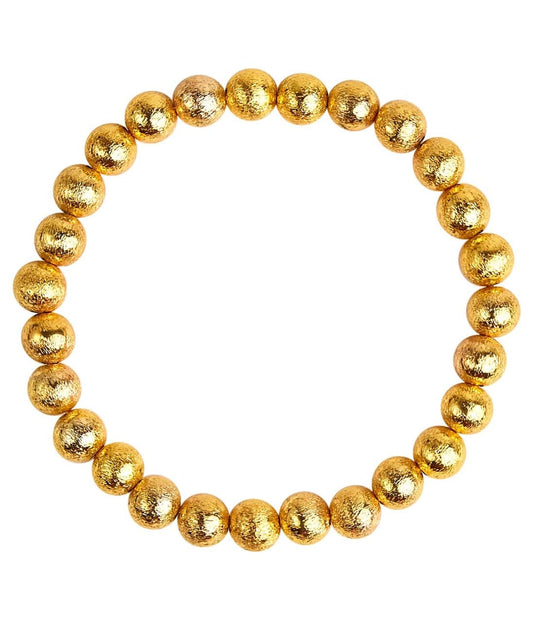 Georgia - Gold Beaded Bracelet - 8mm - Findlay Rowe Designs