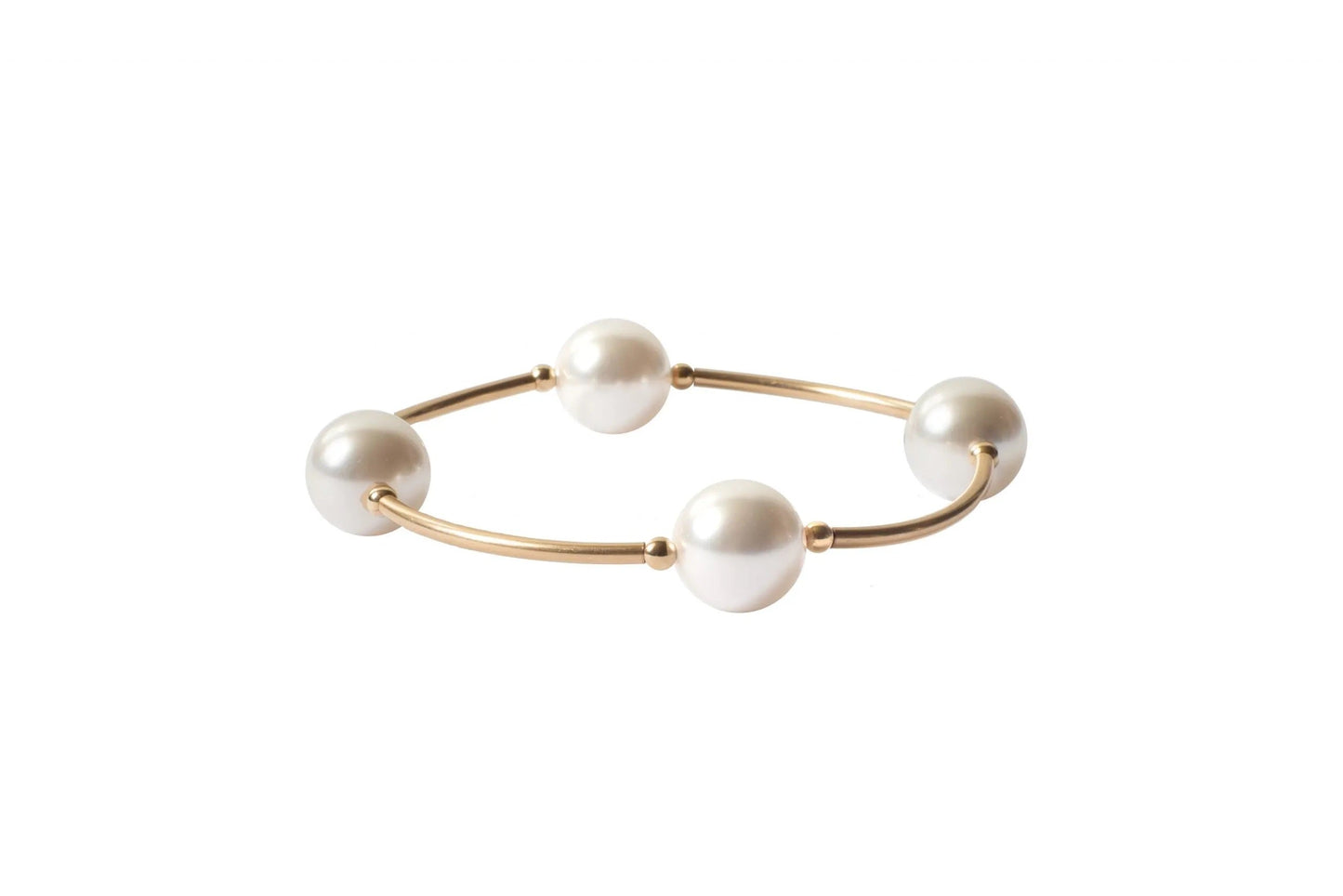 12MM PEARL BLESSING BRACELET WITH Gold-Filled LINKS - Findlay Rowe Designs