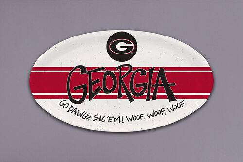 MAGNOLIA LANE - UGA OVAL MELAMINE PLATTER - Findlay Rowe Designs