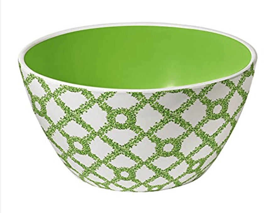 Melamine Salad Bowl - Topiary Trellis - Findlay Rowe Designs