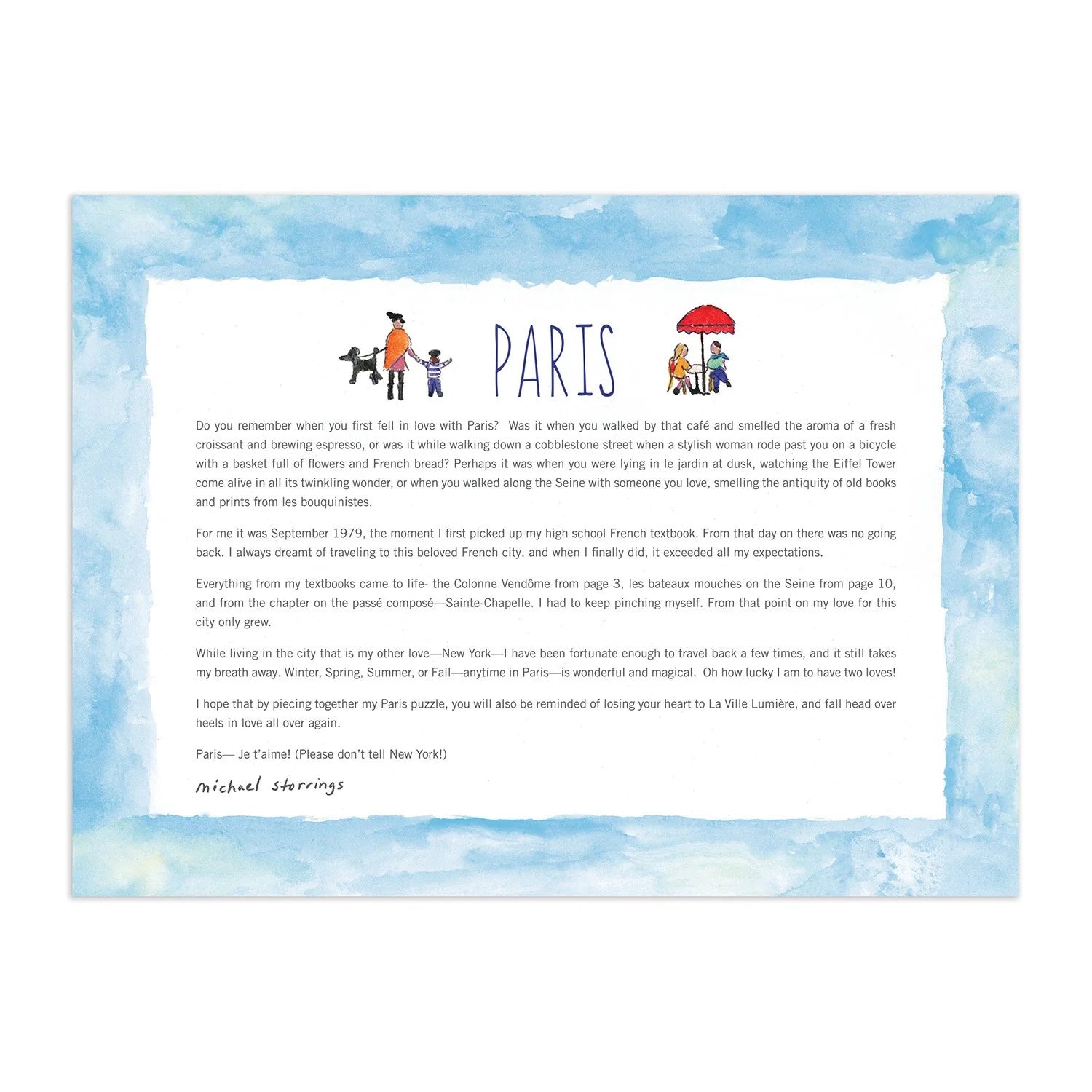 Puzzle - Storrings Paris - 1000pc - Findlay Rowe Designs